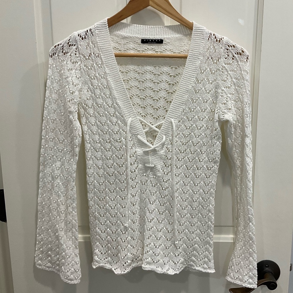 Sisley (Benetton) Women’s Crochet Sweater size S